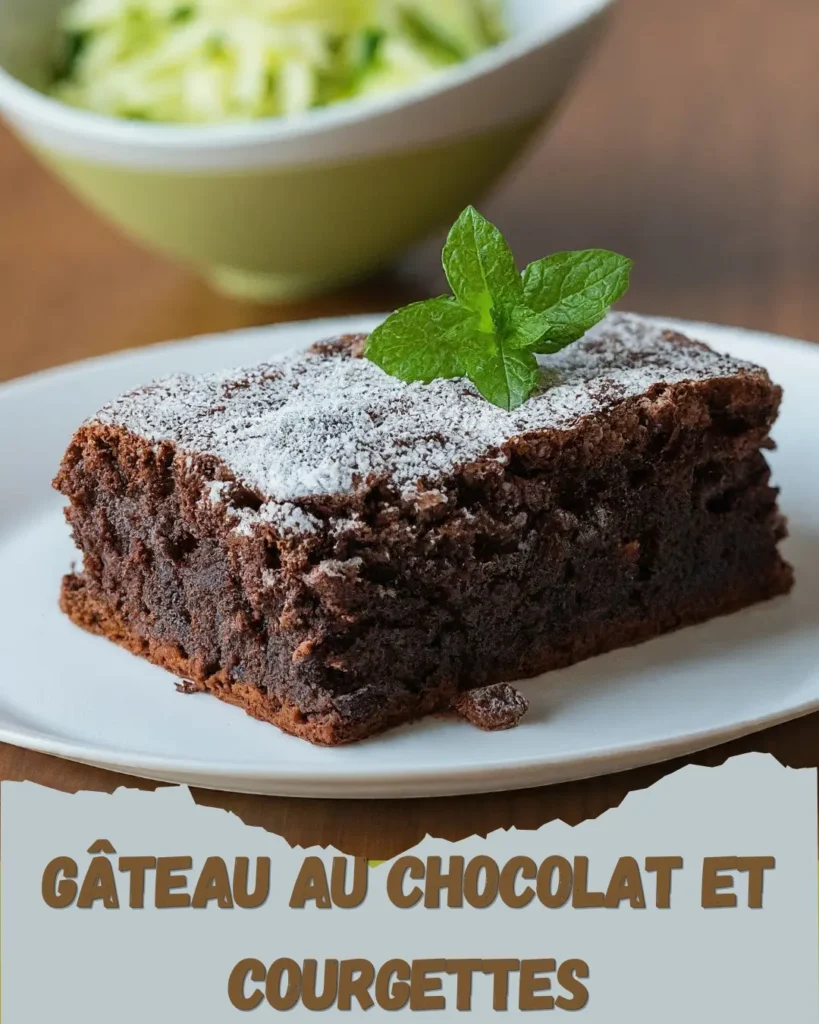 - Juste réalisé ce délicieux Gâteau au Chocolat et Courgettes - un dessert facile à faire et élégant ! 😍🍫🥒